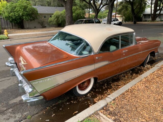 1957 Gold Chevrolet Bel Air/150/210 Hardtop