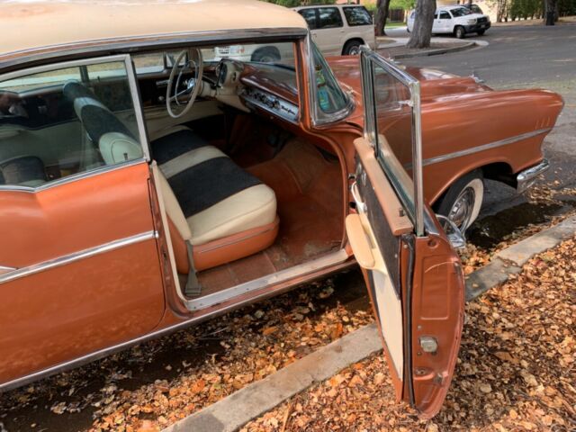 1957 Gold Chevrolet Bel Air/150/210 Hardtop