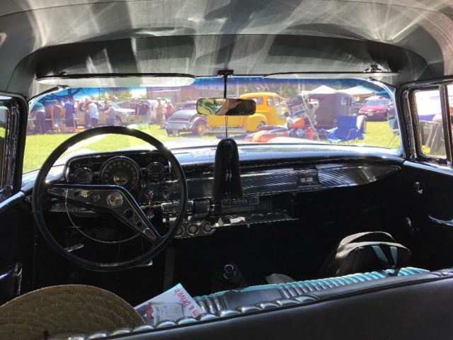 1957 Silver and black Chevrolet Bel Air/150/210 Wagon