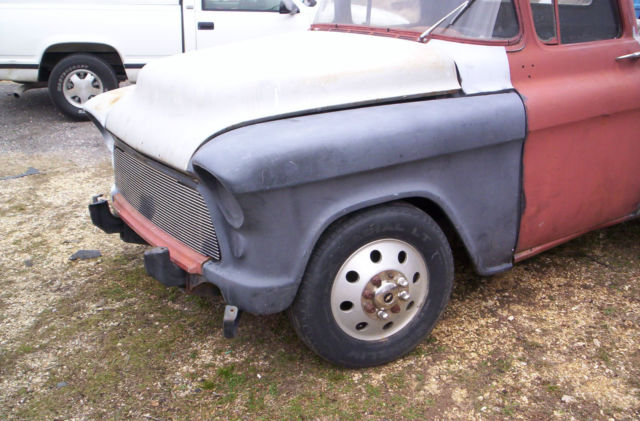 1957 red primer Chevrolet C/K Pickup 3500