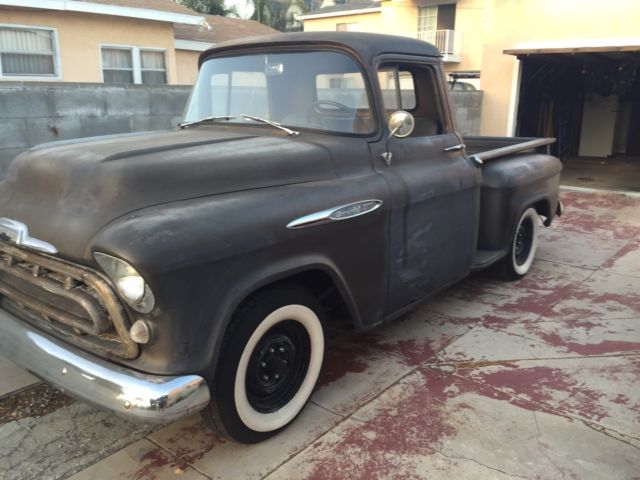 1957 grey Chevrolet Other Pickups regular stepside 1/2 ton