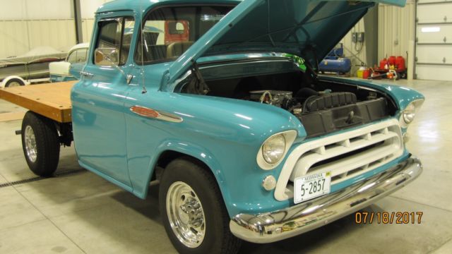 1957 Turquoise Chevrolet C/K Pickup 3500 Pickup