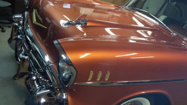 1957 Gold Chevrolet Bel Air/150/210 SPORT COUPE