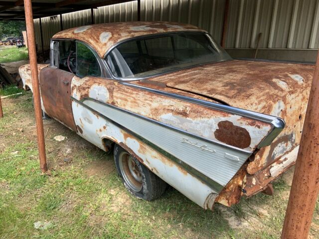1957 Yellow Chevrolet Bel Air/150/210 2 door
