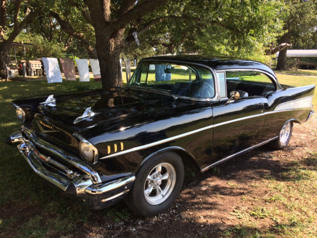 1957 Black Chevrolet Bel Air/150/210 Coupe