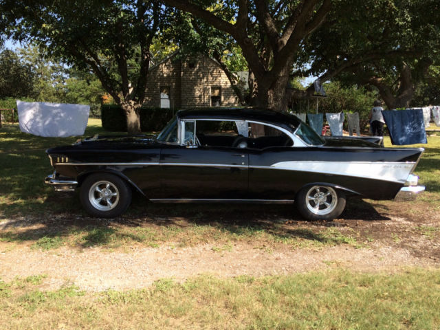 1957 Black Chevrolet Bel Air/150/210 Coupe