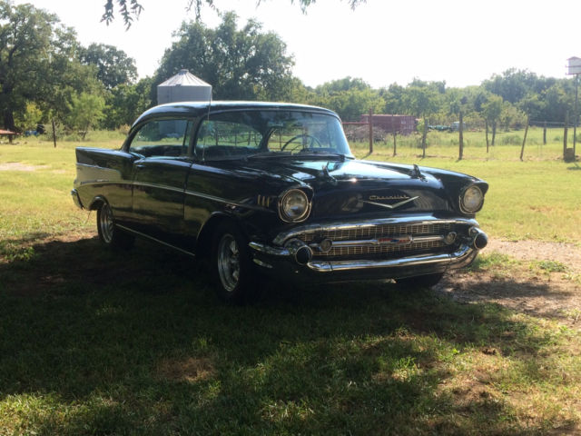 1957 Black Chevrolet Bel Air/150/210 Coupe