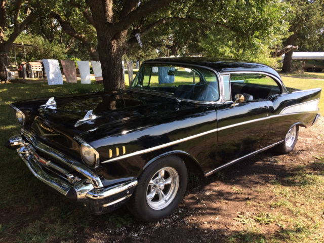1957 Black Chevrolet Bel Air/150/210 Coupe