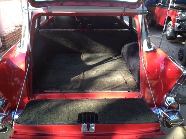 1957 Red Chevrolet Bel Air/150/210 Wagon