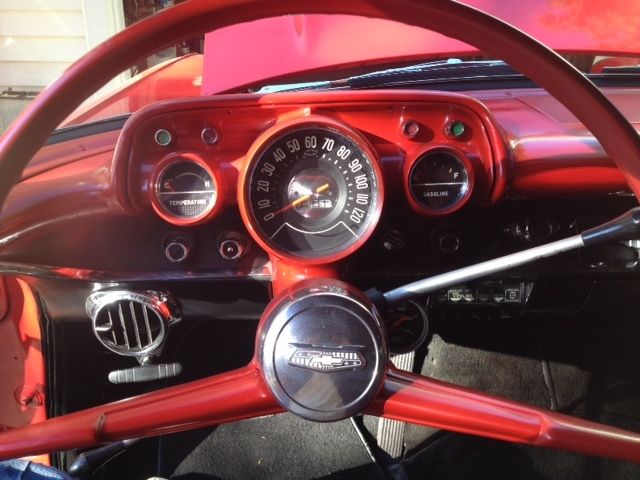 1957 Red Chevrolet Bel Air/150/210 Wagon