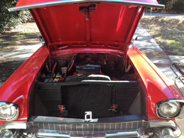 1957 Red Chevrolet Bel Air/150/210 Wagon