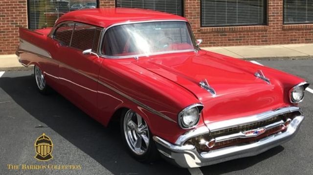 1957 Red Chevrolet Bel Air/150/210 2 Door
