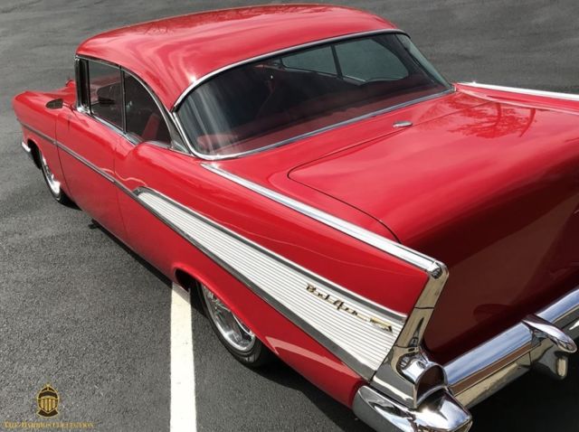 1957 Red Chevrolet Bel Air/150/210 2 Door