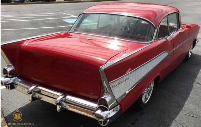 1957 Red Chevrolet Bel Air/150/210 2 Door