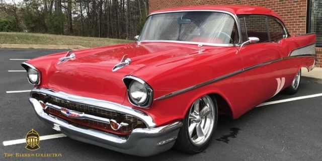1957 Red Chevrolet Bel Air/150/210 2 Door