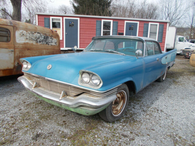 1957 Blue Chrysler Windsor 4 door hardtop