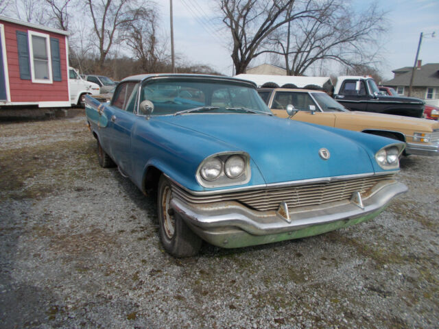 1957 Blue Chrysler Windsor 4 door hardtop