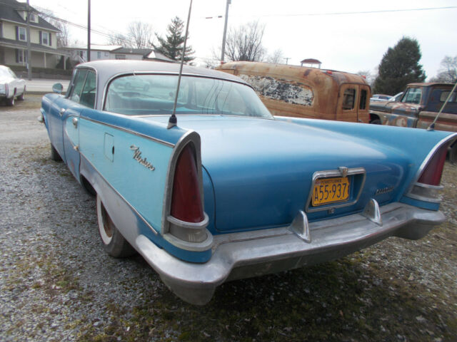 1957 Blue Chrysler Windsor 4 door hardtop