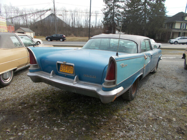 1957 Blue Chrysler Windsor 4 door hardtop