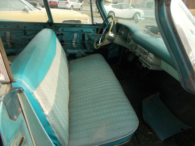 1957 Blue Chrysler Windsor 4 door hardtop