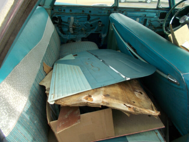 1957 Blue Chrysler Windsor 4 door hardtop