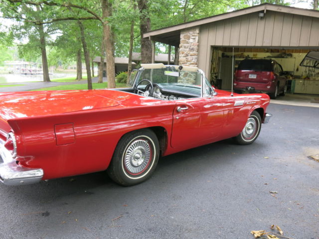 1957 Red Ford Thunderbird