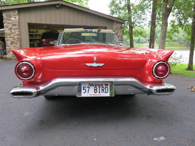1957 Red Ford Thunderbird