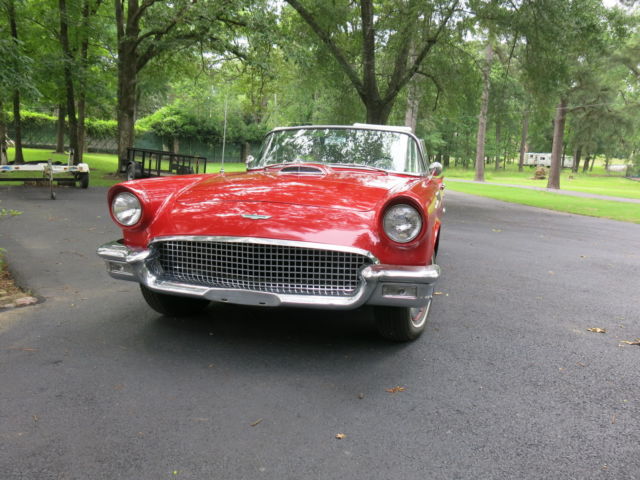 1957 Red Ford Thunderbird
