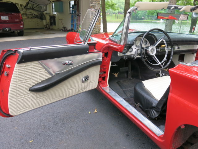 1957 Red Ford Thunderbird