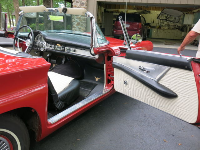 1957 Red Ford Thunderbird