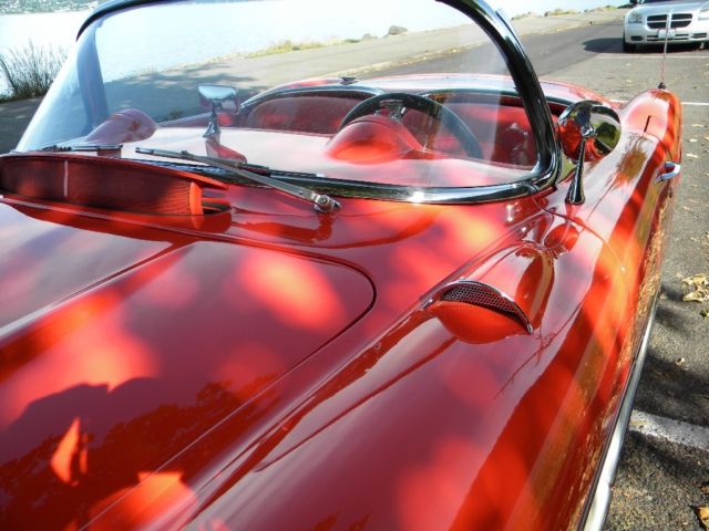 1957 Competition yellow Chevrolet Corvette Convertible