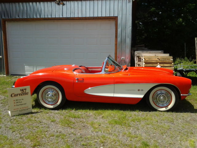1957 Red Chevrolet Corvette