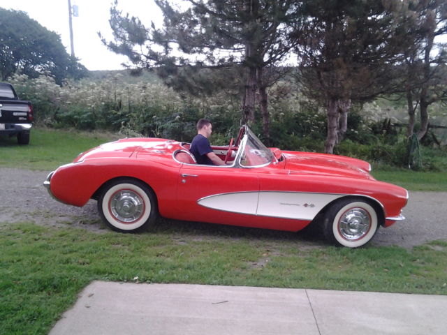 1957 Red Chevrolet Corvette