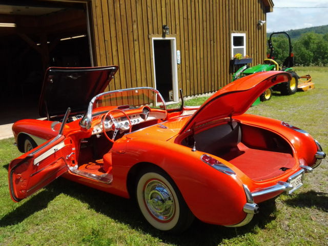 1957 Red Chevrolet Corvette