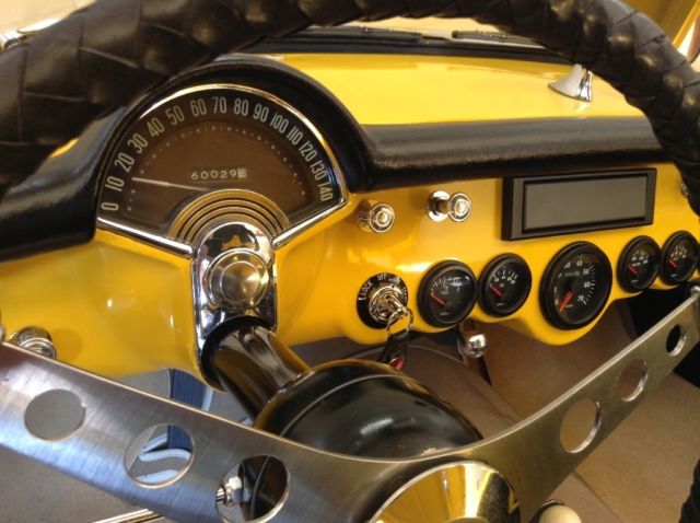 1957 Competition yellow Chevrolet Corvette Convertible