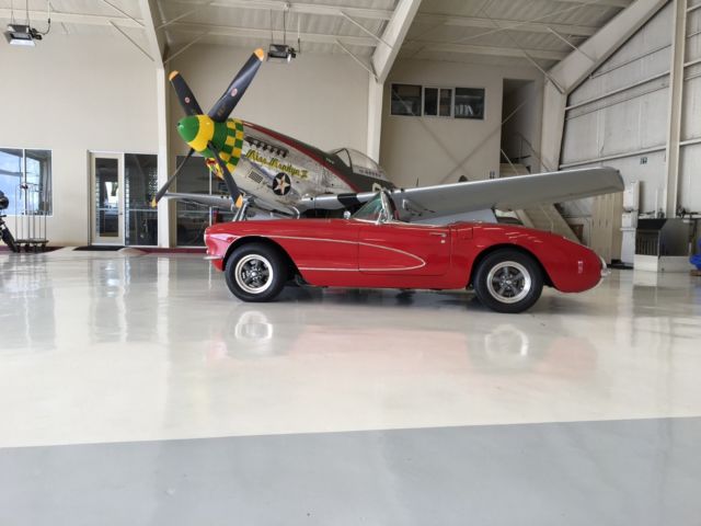 1957 Red Chevrolet Corvette Convertible