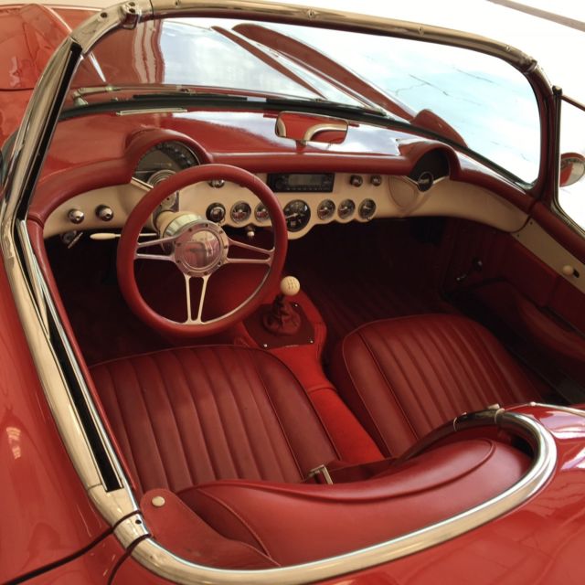 1957 Red Chevrolet Corvette Convertible