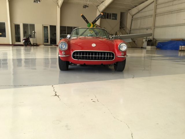 1957 Red Chevrolet Corvette Convertible