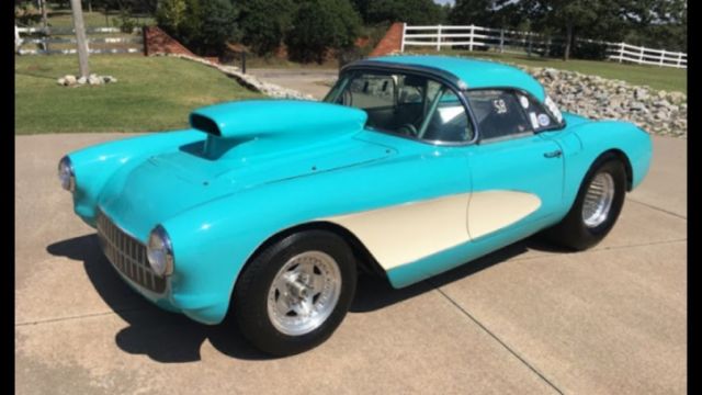 1957 Blue Chevrolet Corvette