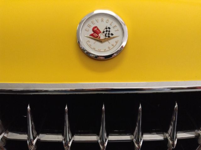 1957 Competition yellow Chevrolet Corvette Convertible