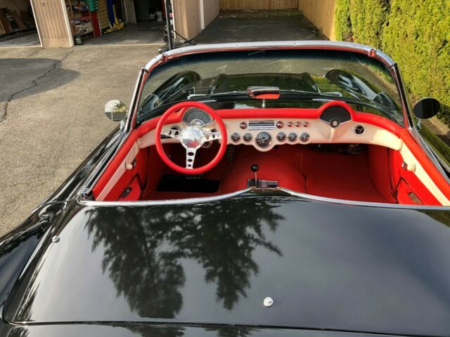 1957 Black Chevrolet Corvette Convertible