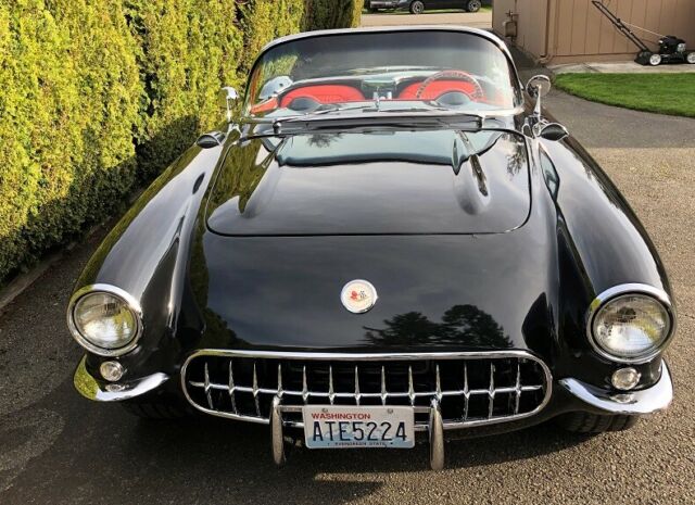 1957 Black Chevrolet Corvette Convertible