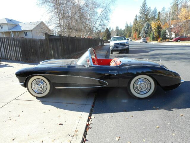 1957 Black Chevrolet Corvette Convertible
