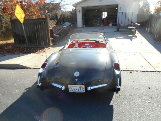 1957 Black Chevrolet Corvette Convertible