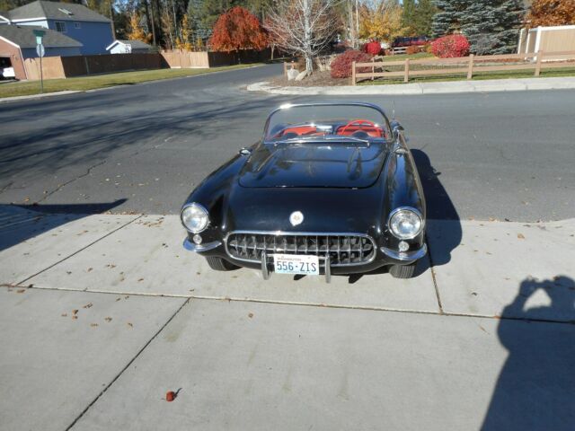 1957 Black Chevrolet Corvette Convertible