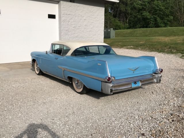 1957 Blue Cadillac DeVille Coupe