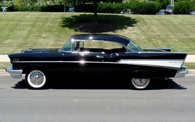 1957 Black Chevrolet Bel Air/150/210 Coupe