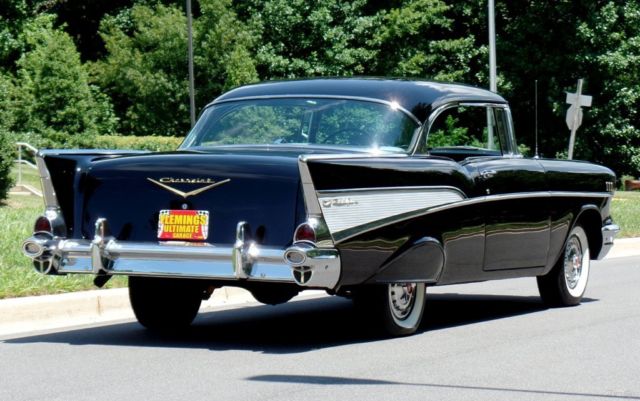1957 Black Chevrolet Bel Air/150/210 Coupe