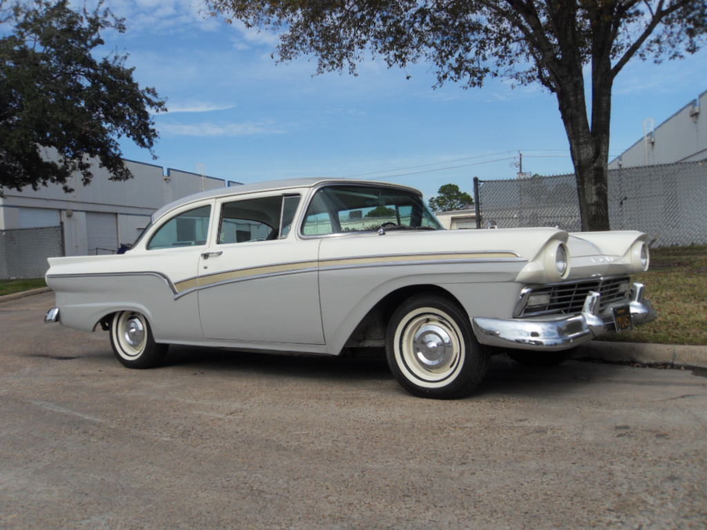 1957 Two tone White over Gray Ford Other Sedan