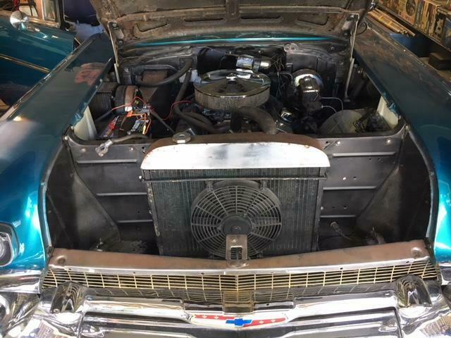 1957 Blue Chevrolet Bel Air/150/210 Sedan